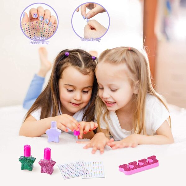 Yetech Kids Washable Makeup Set, 23PCS Safety Tested Real Cosmetics Kit for Kids With Mermaid Bag Birthday for Girls Age 4-8