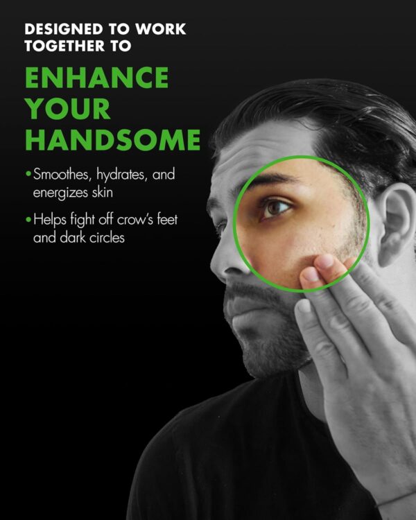 Tiege Hanley Advanced Skin Care Routine for Men with Eye Cream| Skin Care System Level 2 | Face Wash, Scrub, Two Moisturizers and Eye Cream | Made in USA | 30 Day Supply