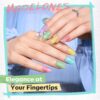 Modelones Nail Polish Set 6 Colors Spring Pastel Nail Polish Quick Dry Nail Varnish Nude Pink Purple Jelly Nail Polish Manicure DIY Nail Art Salon Home For Women