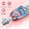 Vexloria Electric Nail File, Cordless Nail Drill, Pedicure Sets for Feet with 8 Drill Bits, 5 Modes Adjustable Nail Drill, Electric Nail File for Gel/Acrylic Nails and Hard Cuticles (White)