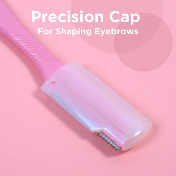 WILKINSON SWORD - Intuition Eyebrow Shaper for Women | Facial Hair Remover and Trimmer | Exfoliating Dermaplaning Tool | Pack of 3 Disposable Razors