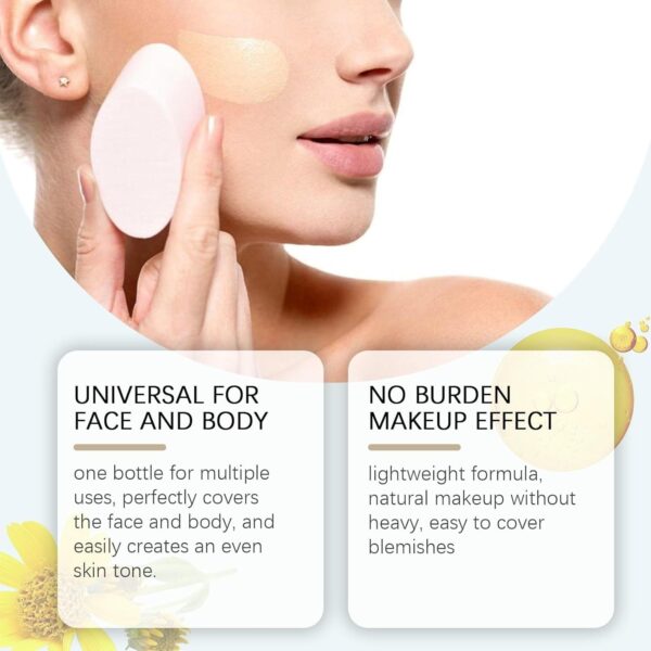 All-Over Complexion Perfector,Waterproof & Transfer-Resistant Skin Tint,Long-Lasting Cc Cream Body Coverage Perfector,Evens Skin Toneand Light Foundation
