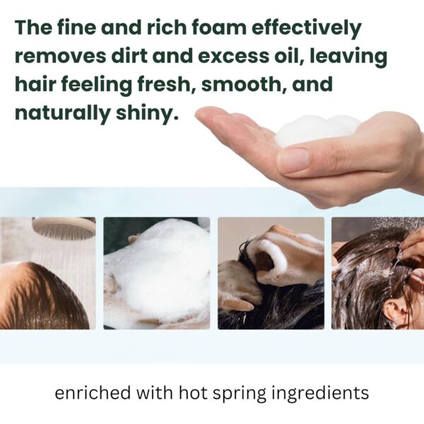 71jI1XlrbgL._SL1500_.jpg Hot Spring Yeast & Green Algae Extract Shampoo & Conditioner SET, Rich & Luxurious Lather for Scalp & Hair Care, Moisturizing & Nourishing, Sulfate-Free, Skin-Friendly Formula, Regular