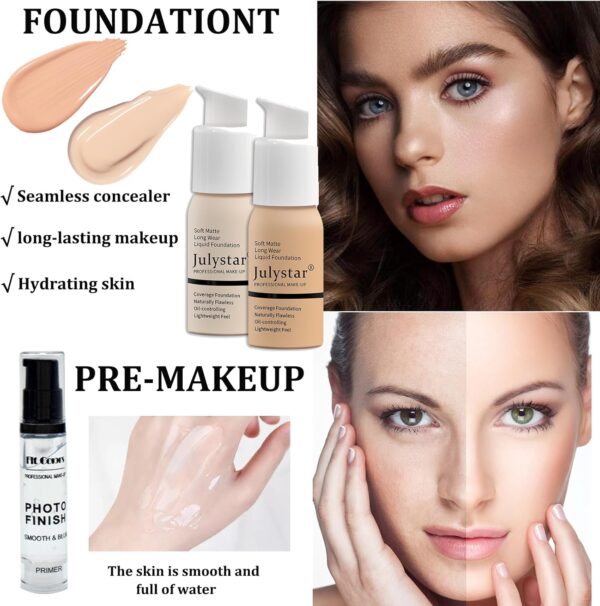 Make-Up Sets,All In One Make Up Set For Women,Makeup Kit Includes 40 Colors Eyeshadow Palette Mascara Foundation & Face Primer Eyeliner Stamp Lip Gloss Set Eyebrow Soap Makeup Sponge