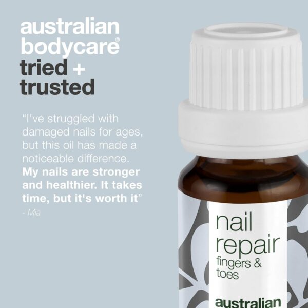 Nail Repair Oil with Natural 4-Terpineol Known from Tea Tree Oil – Treats Cracked, Rough, and Discolored Nails for Strong, Healthy Nails