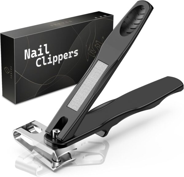 71jbP2oJjCL._AC_SL1500_.jpg FERYES 360° Rotating Nail Clippers for Seniors, Long Handle Fingernail Clippers for Men and Women, Ergonomic EZ Grip Toenail Clippers for Thick Nails