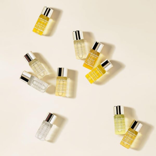 Aromatherapy Associates Discovery Collections Miniature Bath & Shower Oil Set, 10 x 3 ml, 100% Natural Formulation Infused Body Oil Body Treatment Home SPA