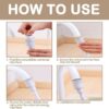 Shower Attachment for Taps, Portable Handheld Shower Head for Bath Taps, Shower Hose for Bath Taps with Fit Clamp Included, Shower Attachment for Taps, for Bathing Baby, Pet, Portable Dog Shower
