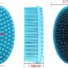 DNC Silicone Body Scrubber Exfoliating Shower Bath Body Brush 2 Pack