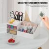 Subsky Makeup Organiser with Drawers, Make Up Storage Cosmetic Dressing Table Organiser Makeup Box with Drawerds for Dresser, Bedroom, Bathroom (White)