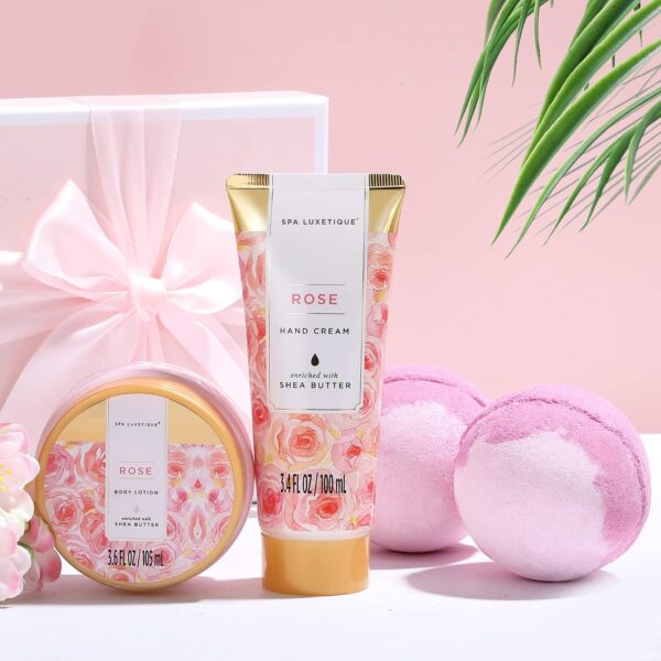 71kEOEy5tPS._AC_SL1500_.jpg Spa Luxetique Spa Gift Set,12pcs Rose Bath Gift Set, Bath Sets for Women Gifts, Luxury Spa Sets with Bubble Bath, Body Lotion, Hand Cream, Womens Gift Sets, Gifts for Mum, Mothers Day Gifts