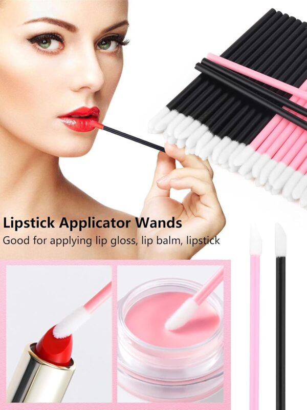 LIONVISON Disposable Makeup Applicators, Makeup Mixing Palette with Spatula and 262 PCS Disposable Makeup Brush Tools, Mascara Wands Lip Brushes Eyeliner Brushes Makeup Hair Clips with Organizer Box