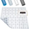 HITSLAM Shower Mat Non Slip Anti Mould, Bath Mat Anti Slip With Suction Cups and Drain Holes, Square Shower Mat for Inside Shower 53 x 53cm, Machine Washable Bath Mat for Tub, Clear