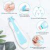 Baby Electric Nail File, 8 in 1 Safe Baby Nail Trimmer, Baby Nail Clippers with 6 Grinding Heads and Light, Baby Nail Care Kit for All Ages (Blue1)
