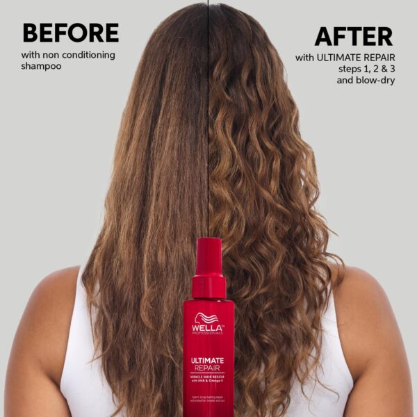 Wella Professionals Ultimate Repair Miracle Rescue Spray for Damaged Hair, Repairs Damage in 90 Seconds, with AHAs and Omega 9 to Rebuild and Strengthen Hair