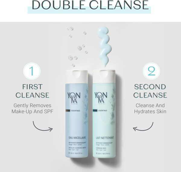 Cleansing Milk Yonka 200ml | 98% Natural Origin Gentle Makeup Remover Milk | Moisturises and Rebalances Skin | All Skin Types, Even Dry and Sensitive | Water Rinsing | Botanical Blend and Brown Algae