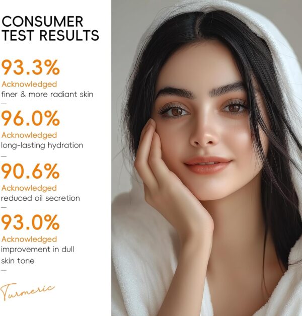 Quiyum Turmeric Vitamin C Skincare Set, Face Skin Care Sets & Kits Facial Cleanser,Toner,Serum,Eye Cream,Face Cream, Pamper Gift Set for Women Teenage Girls Mom Birthday, Travel Kit for All Skin Types