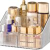 Homeanda Makeup Organiser Storage Compartments, Skin Care Cosmetic Organiser, Makeup Organiser and Storage(transparent)