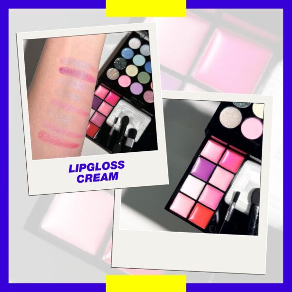 ZMILE COSMETICS Diamonds Beauty Box Vegan Cosmetics with Mirror - Small Make-Up Set for On the Go, for Traveling and as a Gift