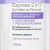 Garnier Skin Active 2 in1 Eye Make Up Remover, Suitable For Waterproof Makeup, Gentle On Eyes and Eyelashes, Use With Reusable Micellar Eco Pads, 125 ml