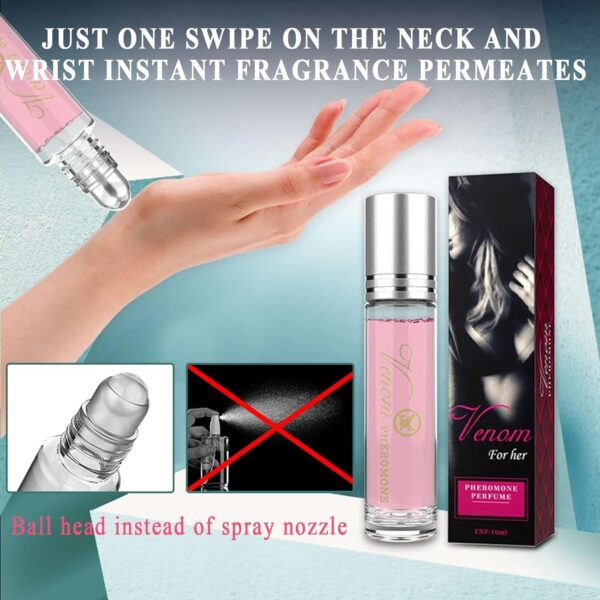 ZhongShuang Pheromone Perfume for Women to Attract Men, Roller Ball Perfume Women Pheromone Infused Essential Oil Perfume Cologne Pheromone Perfume for Men and Women 10ml
