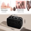YBUETE Makeup Set, Makeup Kit for Women and Girls, Make Up Set Full Kit, Includes Foundation, Eyeshadow, Blusher, Eyebrow Pencil, Mascara, Eyeliner, Brushes, Lip Gloss with Storage Case - Black