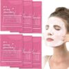 6pcs Glass Skin Face Mask With Collagen, Deep Hydration Collagen Face Mask, Anti Wrinkle Skincare, Korean Glass Skin, Overnight Hydrating For Face Care