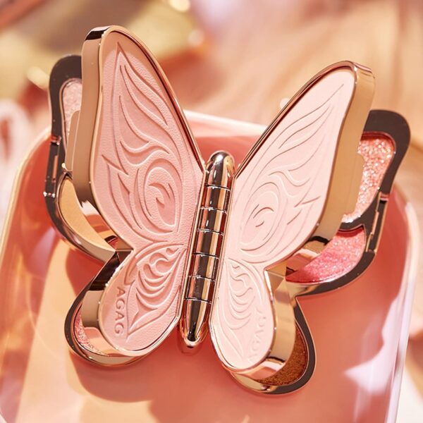 Erinde Butterfly Eyeshadow Palette Makeup, Matte Shimmer Metallic Eye Makeup, Highly Pigmented, Naturing-Looking, Blendable Long Lasting Waterproof Eye Shadow Palette, Valentine's Day Gifts Presents