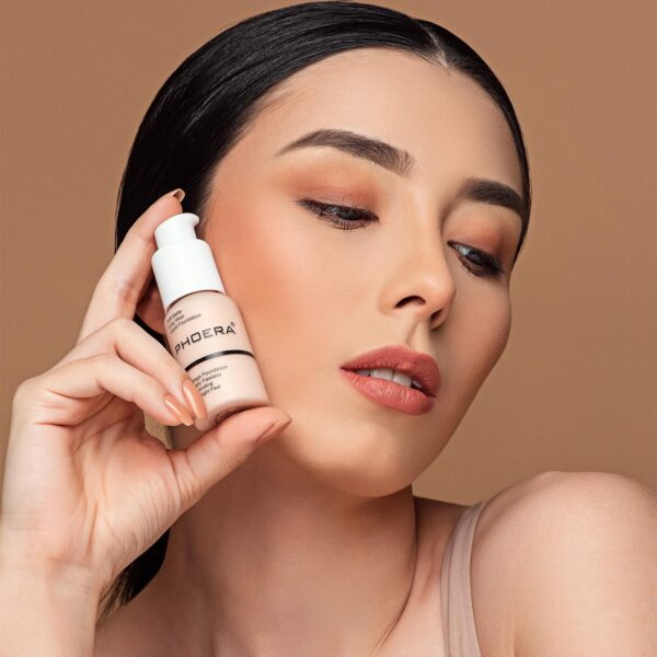 2PCS PHOERA Foundation, PHOERA Matte Liquid Foundation,PHOERA Makeup for Women, PHOERA Foundation Full Coverage Concealer, 30ml 24HR Matte Oil Control Concealer (2pcs- 104- Buff Beige)