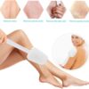 Mczcent Body Brush Dry Brushing Back Scrubber with Curved Plastic Long Handle Bath Shower Brush Dry Skin Exfoliating Cellulite Brush for men and women(Transparent Handle), XL