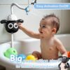 Baby Bath Shower Head Bath Toys for Toddlers 6 month Bubble Bath Shower Kids Toys Control Water Flow from 2 Trunk Knobs for Maximum Fun in Tub or Sink for Infants Great Gift for Newborn Babies(Blue)