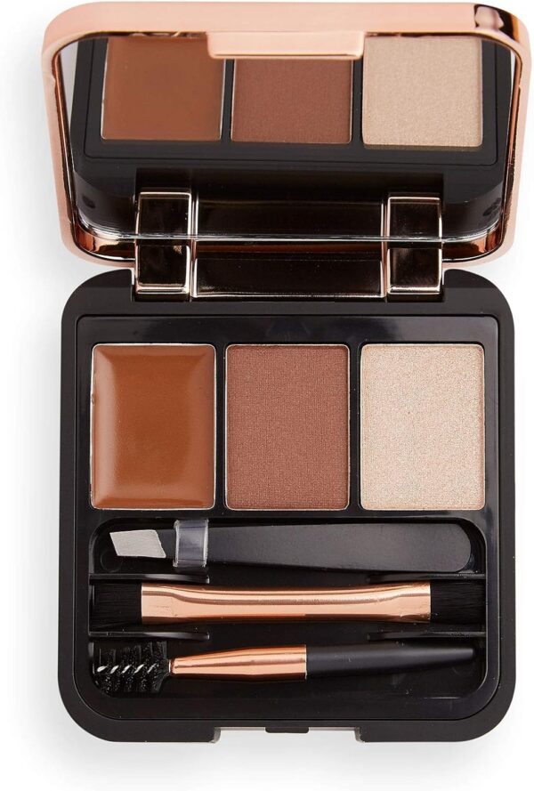 Revolution Beauty London, Brow Sculpt Kit, Medium, 3 Shades, 2.2g
