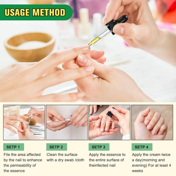 7 Days Nail Fungus Treatment Toenail Fungus Treatment Extra Strength-Ginger Nail Treatment,Toenail Cuticle Care Oil Care,Multi-Purpose Nail Repair for Your nails a Natural Shine (1)
