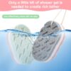 Opopark 6 Packs of Shower Sponges, Exfoliating Shower Sponges,Adult Shower Foam Sponge Rubbing Bath Sponge,Soft Shower Scrub,Male and Female Body Cleaning Products