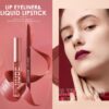 6 Matte Lipstick with 6 Lipliners Durable Lip Gloss,Long-Lasting&Waterproof Non-Stick Cup High Pigmented Velvet Lipgloss Kit,Beauty Cosmetics Gift for Girls(12PCS)