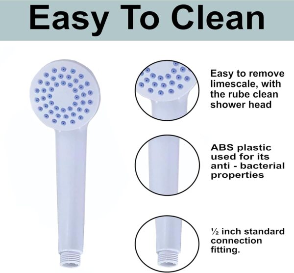 Home Flair Portable Shower | Push On Tap Shower Head and Hose | Shower Attachment for Bath Taps | | Dog Shower | Camping Shower (1.5M Long Will Fit a 2cm Wide Hot & Cold Tap)