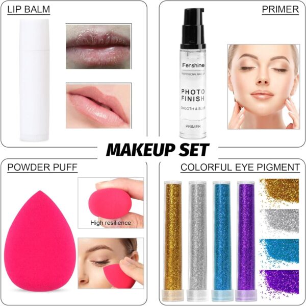 Professional All in one Makeup Set, Fenshine Cosmetic Make Up Starter Kit With Storage Bag Portable Travel Make Up Palette Eyeshadow Foundation Lip Gloss for Teenage & Adults (30PCS)
