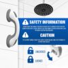 2 X Support Grab Handle - Suitable for Bath & Shower | Use As A Disability Aid, Safety Grip Rail with Suction Cup Fitting | Mobile Bathroom Support for Elderly, Children, No Fixings Needed, Anti Slip