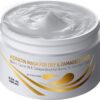 Vitamins Hair Mask Keratin Treatment - Biotin Castor and Coconut Oil Deep Conditioner for Thick Coarse Hair - Protein Repair Product for Coloured Dry Damaged Curly Wavy & Straight Locks