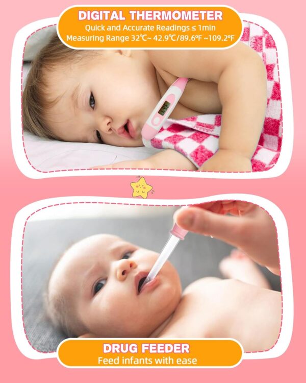 Baby Healthcare and Grooming Kit, Samton Newborn Essentials Stuff, Baby Safety Health Nursery Care Set with Nail Files Clippers, Hair Brush, Comb and More for New Born Infant Toddlers Boys Girls