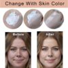 Find Back 2PACK TLM Flawless Colour Changing Warm Skin Tone Foundation,Naturally Blends Moisturizing Foundation Makeup,Long Lasting Poreless Liquid Cover Concealer SPF 15 for Face Makeup, Beige
