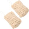 BELLIFFY 2 Pack Sisal Bath Scrubbers Shower Sponges Body Bath for Gentle Skincare