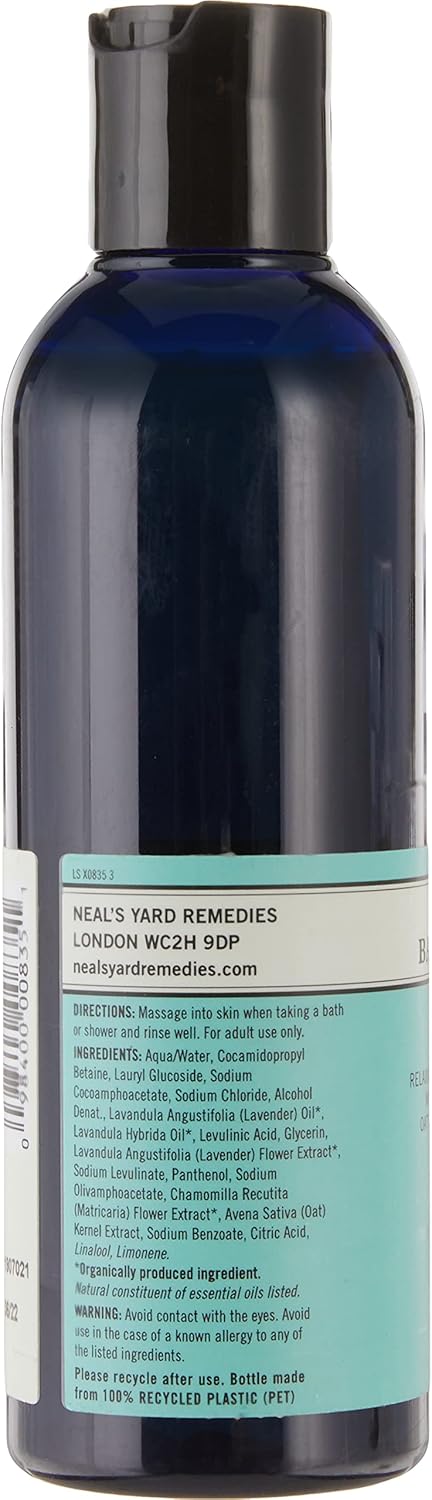 Neal's Yard Remedies English Lavender Bath & Shower Gel | Clean Your Body & Relax Your Mind | 200ml