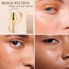 4 in 1 Colour Changing Foundation, SPF50 Medium Spectrum Foundation, Colour Changing Mature Skin Foundation, Full Coverage Skincare, Moisturizing Anti-aging, Universal Shade for All Skin Types-30ML