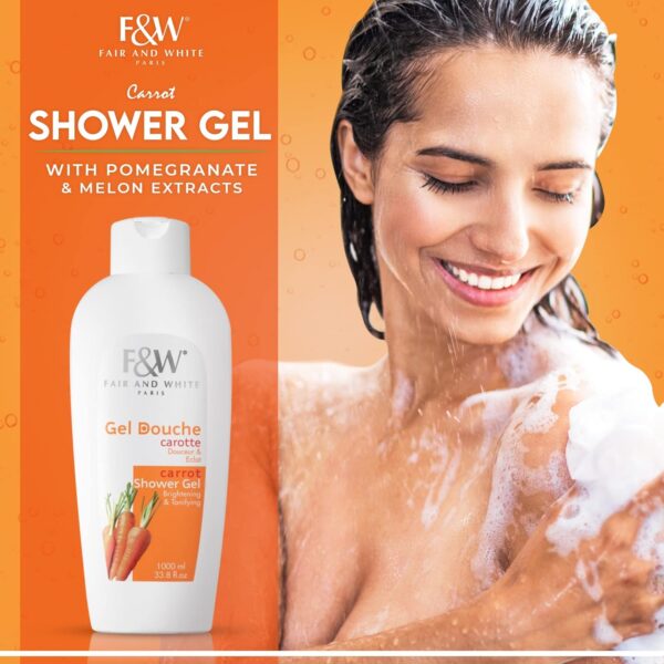 Fair & White Carrot Shower Gel Brightening & tonifying
