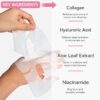 6pcs Glass Skin Face Mask With Collagen, Deep Hydration Collagen Face Mask, Anti Wrinkle Skincare, Korean Glass Skin, Overnight Hydrating For Face Care