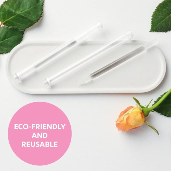 Glass Cuticle Pusher Set of 2 Manicure Nail Care Tools, 2PC Premium Czech Glass Manicure Sticks - Bona Fide Beauty Czech Glass Cuticle Set
