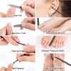 Manicure Set-Stainless Steel Nail Care Set-Professional Ingrown Toenail Clipper Grooming Tool-Pedicure Kit & Toe Nail Cutter-Thick Nail Scissors Toiletries with Cuticle Trimmer