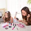 Playkidiz My First Princess Make Up Kit – Kids Washable Makeup Set for Girls – Non-Toxic Pretend Play Cosmetic Beauty Toy Set with Bag – Party Set for Girls, Birthday, Halloween & Dress Up