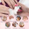 CIICII 71Pcs Cordless Nail Drill Kit with LED Light & Portable Bag, 20000RPM Electric Nail Drill Machine (3-Speed Rechargeable Wireless Electric Nail File) for Acrylic Gel Nails DIY Manicure Pedicure